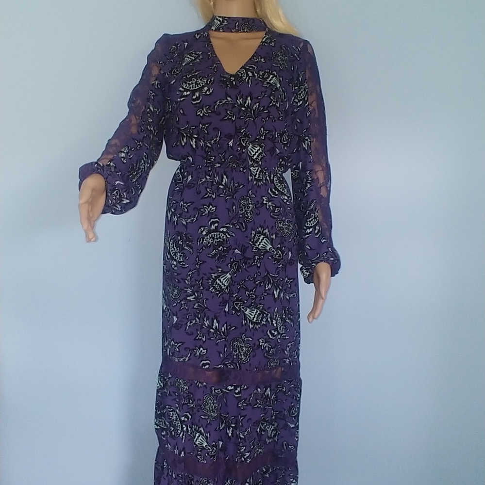 NWOT Belle Sky Paisley Dress
